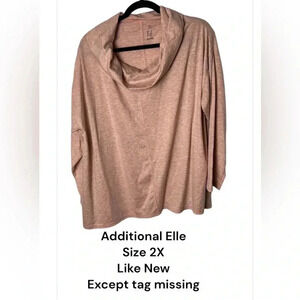 Additional Elle sweater,women 2X. Like new  except Material tag missing
